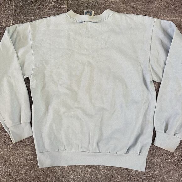 Men's Vintage 90's North Carolina Tar Heels Powder Blue Crewneck Sweatshirt Sz L - Picture 4 of 5